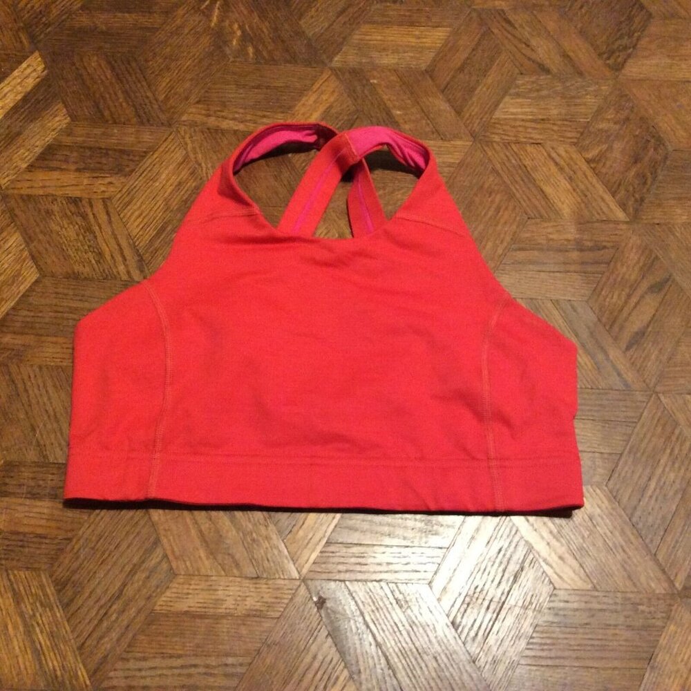 Outdoor Voices Women's Size Medium Sports Bra Coral/Red
